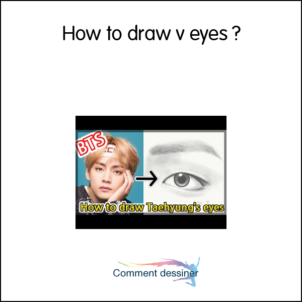 How to draw v eyes